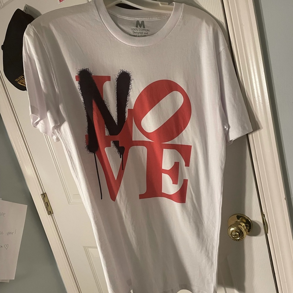Brand new NO LOVE T SHIRT